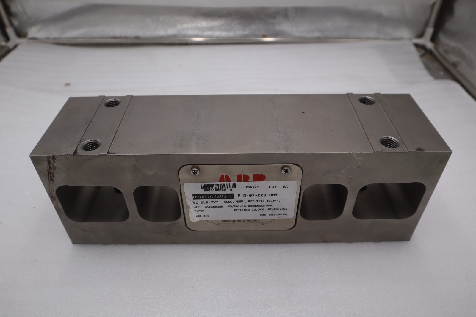 NEW ABB PFTL 101B/ PFTL101B  Pillow Block Load Cell 10.0 KN STOCK GS17