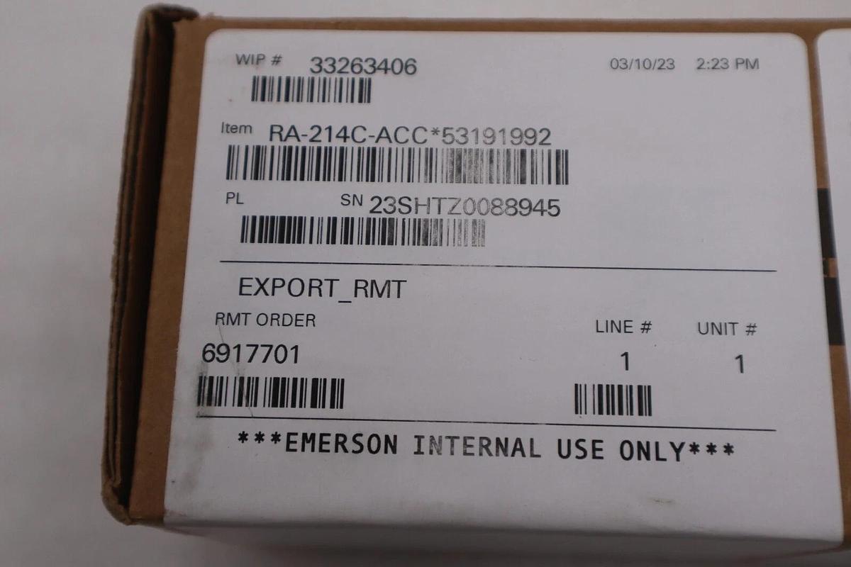 ROSEMOUNT 214C SENSOR 214CRWSMB1S4E0092SLE5 STOCK #G-134A