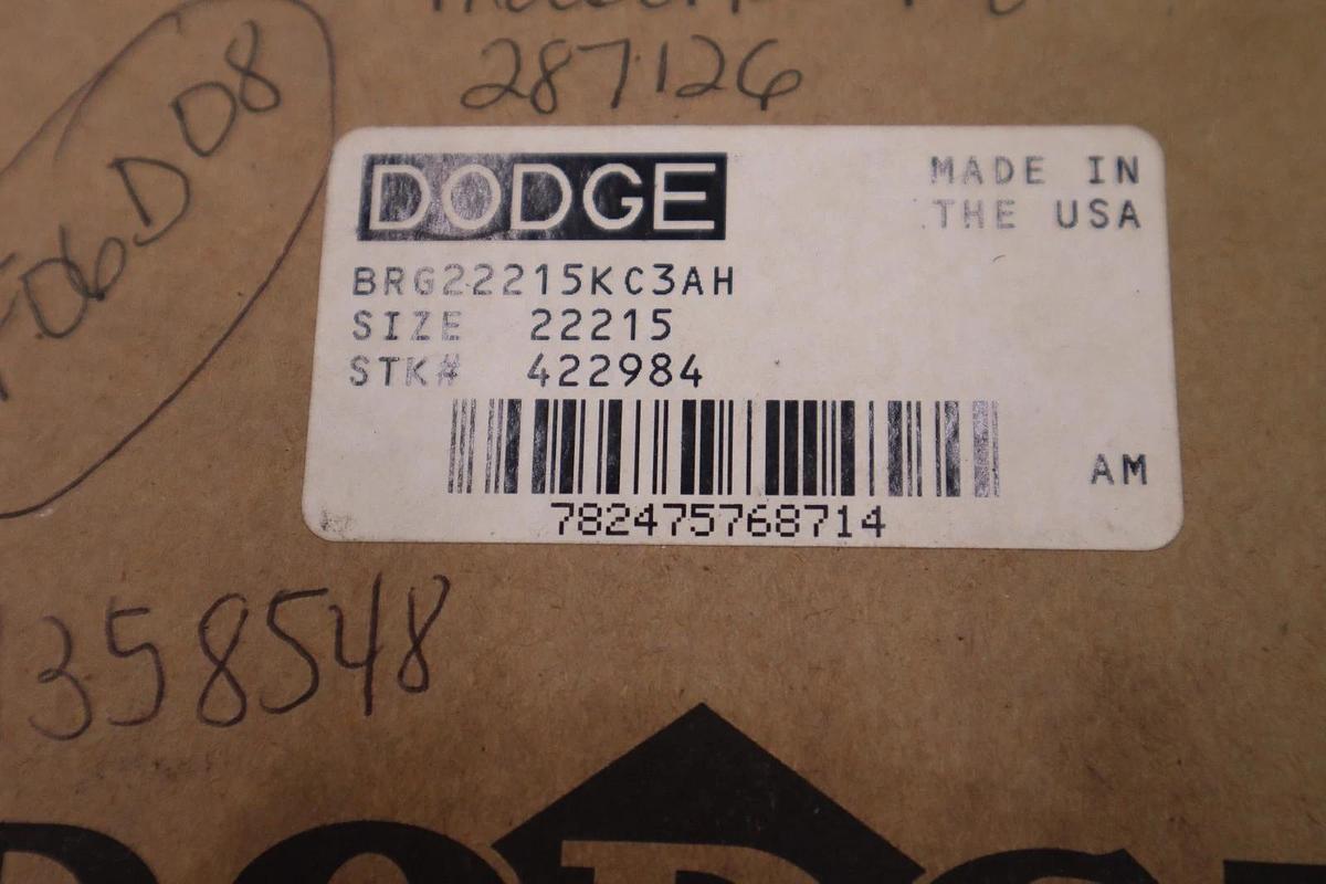 Used NEW DODGE 422984 BRG22215KC3AH Spherical Roller Bearing STOCK H337A
