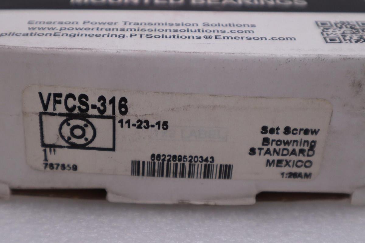 NEW Browning Mounted Bearings VFCS-316 Flange Block STOCK H1047