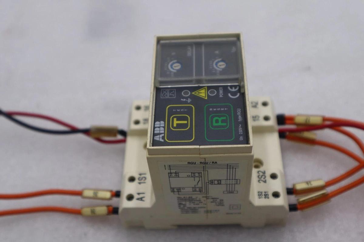 Used ABB TYPE RGU-RGU/RA Earth Leakage Overload Short Circuit Protection STOCK K-3828