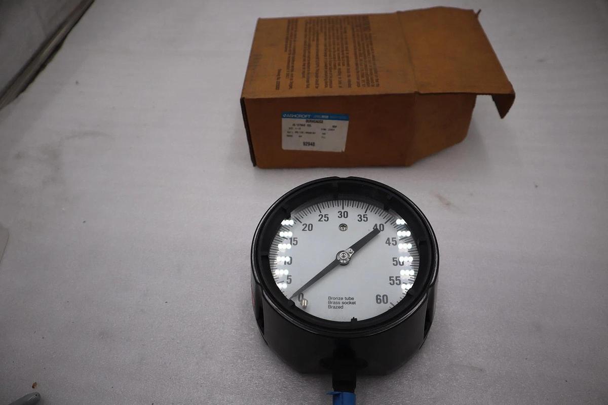 ASHCROFT 45-1279-AS-02L-60/ 451279AS02L 0-60 PSI STOCK 1394CC