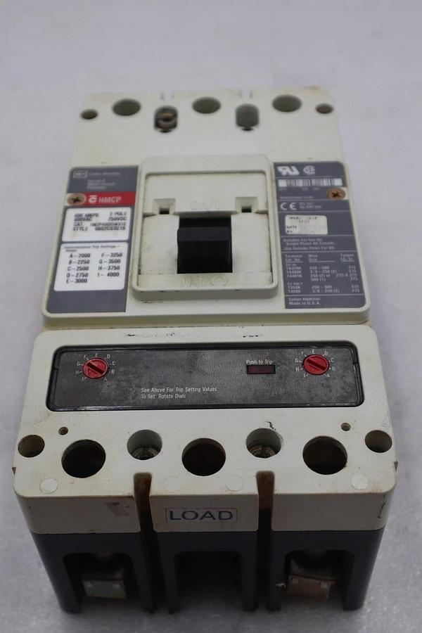 Used CUTLER-HAMMER HM2P400X5WS10 MOTOR CIRCUIT PROTECTOR SERIES C STOCK #3214