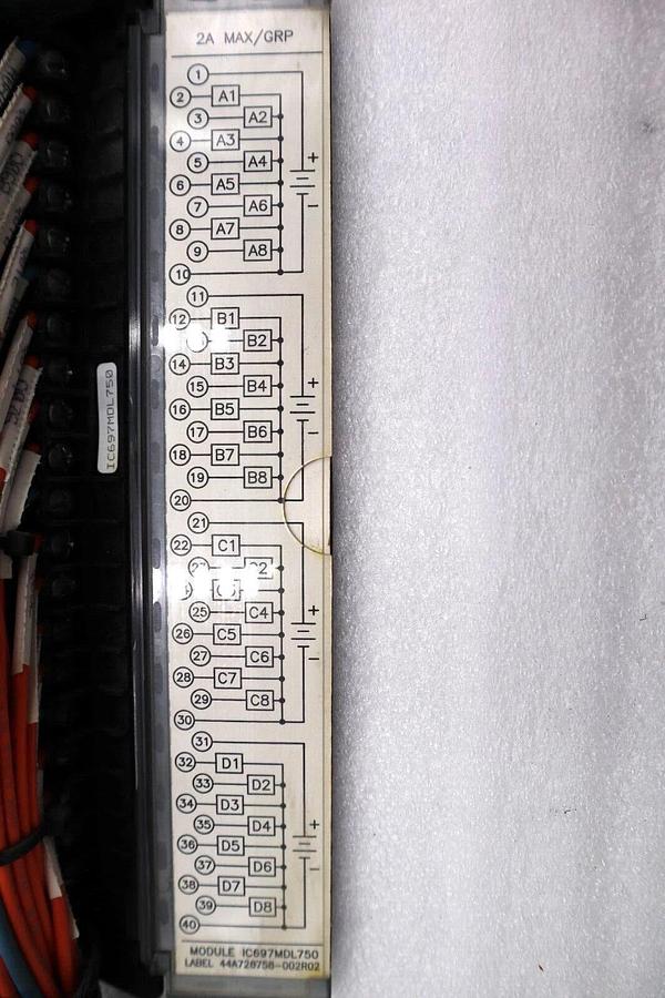 Used GE FANUC IC697MDL750 OUTPUT MODULE 2A MAX #L-238