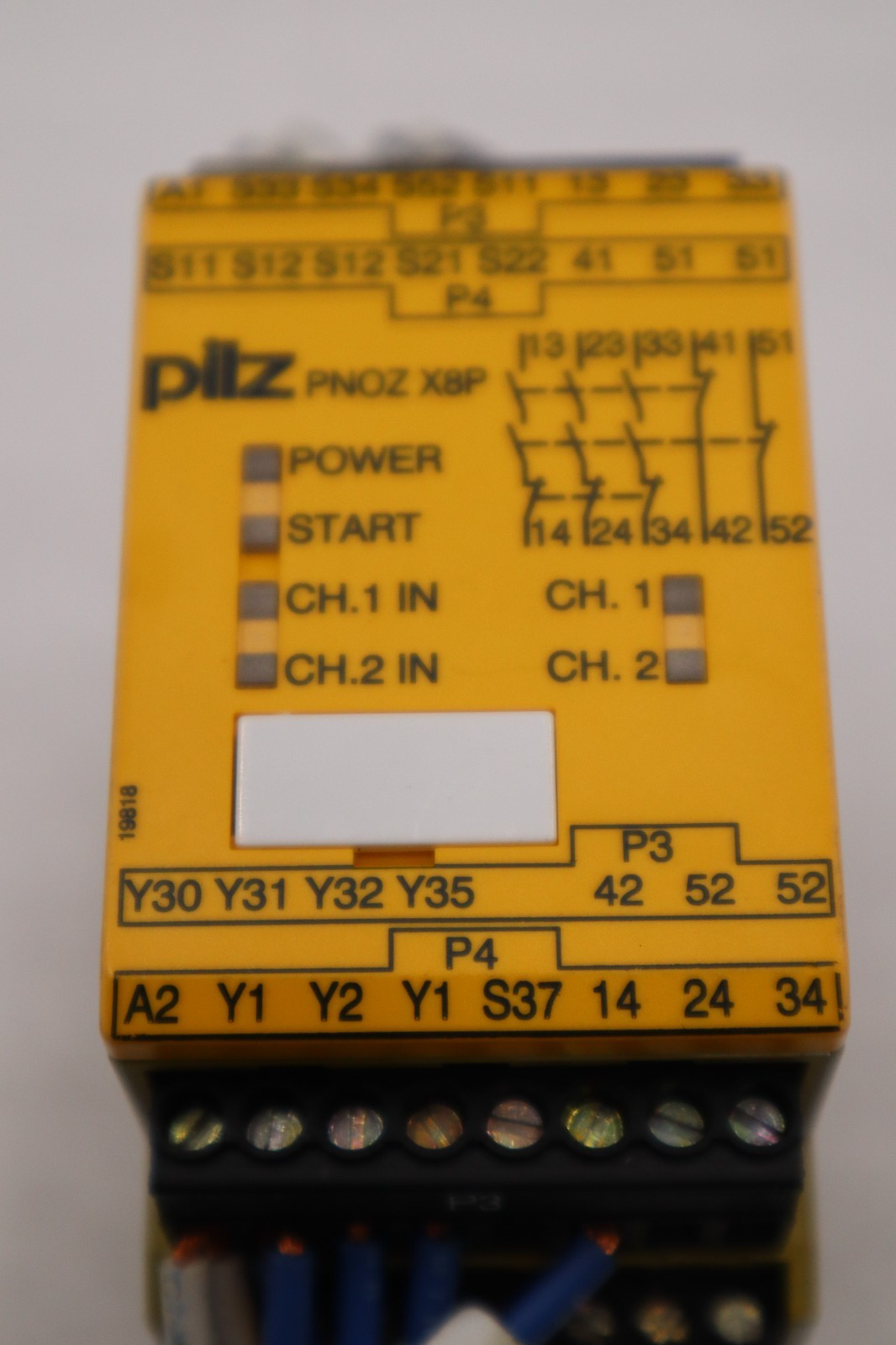 Used LOT OF 2 - Pliz PNOZ X8P 24VDC 3n/o 2n/c 2so Safety Relay Module 777760 #H1717