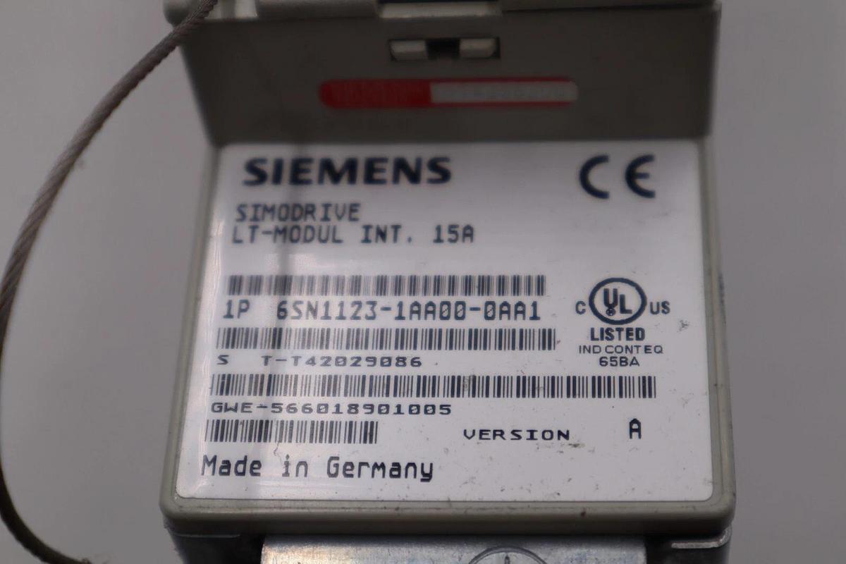 Used Siemens 6SN1123-1AA00-0AA1 SIMODRIVE 611 POWER CONTROL MODULE Used STOCK 4921