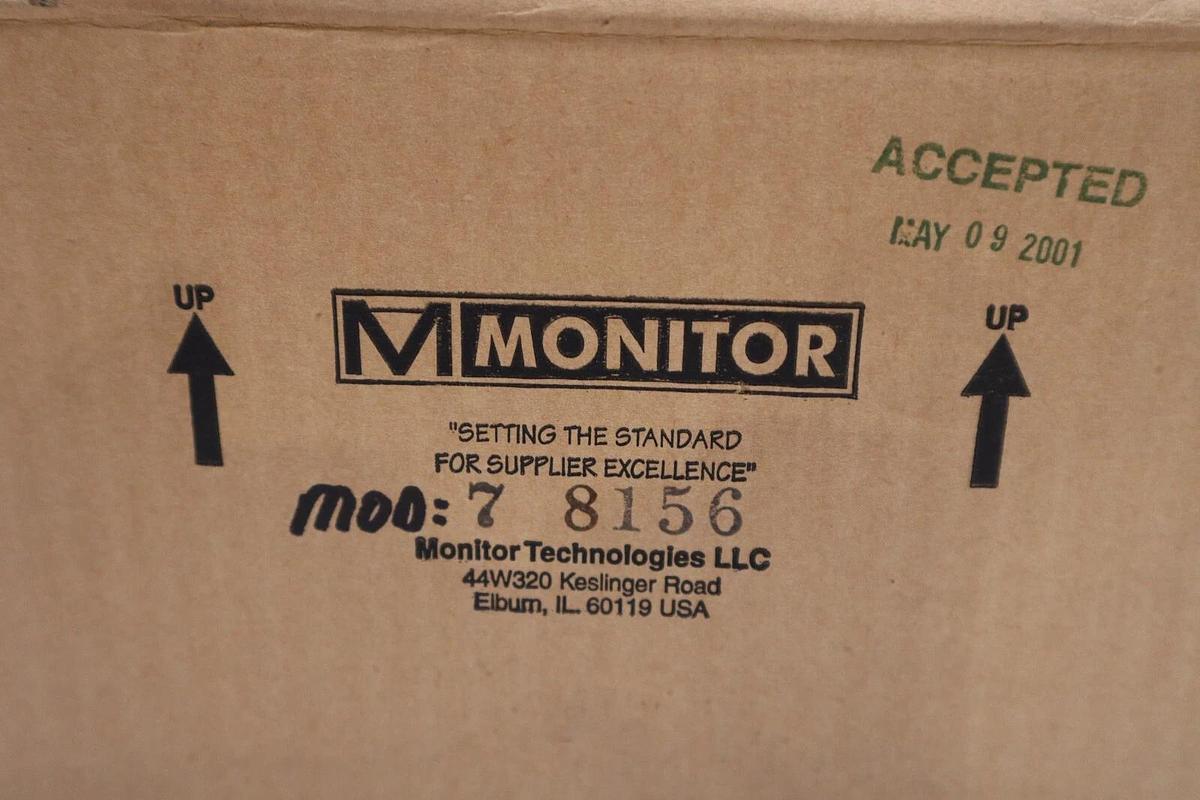 Used NEW MONITOR TECHNOLOGIES MODEL G BIN LEVEL INDICATOR 7-8156 STOCK H221