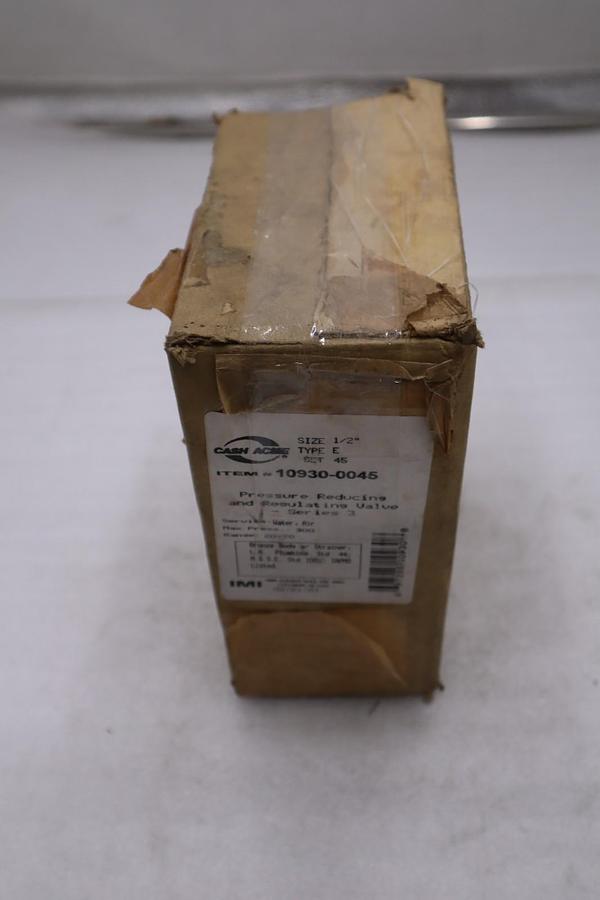 Used CASH ACME 10930-0045 Series 3 Type E 1/2” Set 45 300PSI Max Press Reducing G378A
