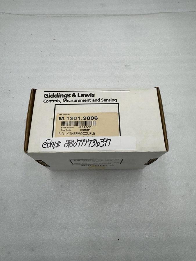 Used BRAND NEW Giddings & Lewis M.1301.9806 M13019806 Thermocouple STOCK H1652A