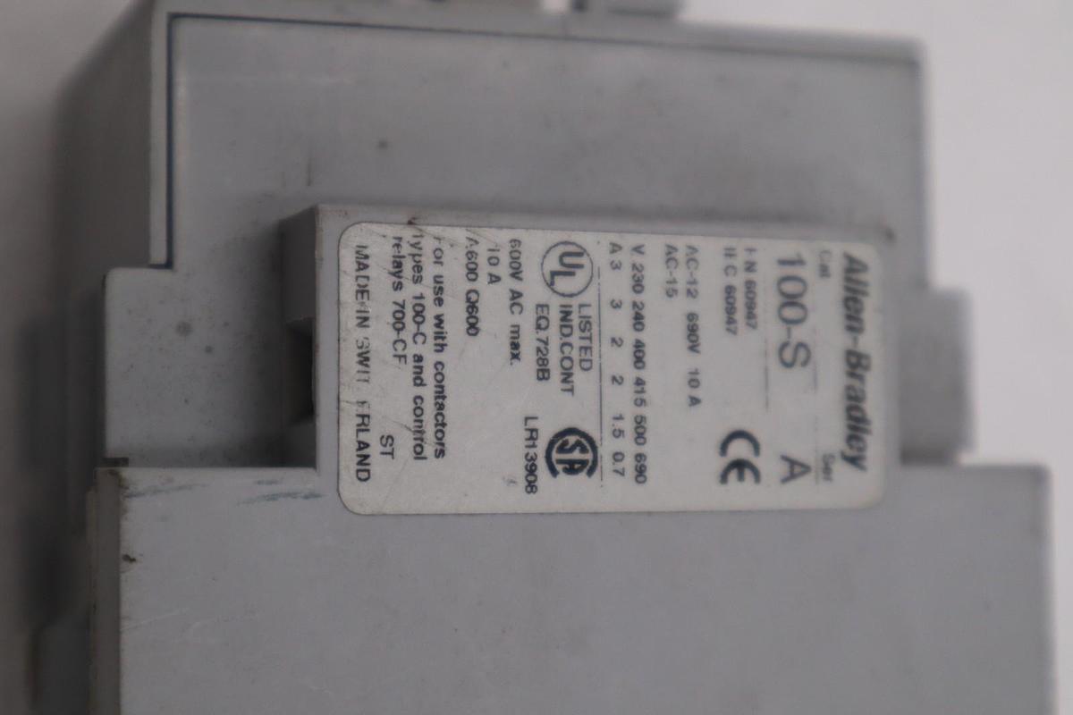 Used AB Allen-Bradley 100-C30*00 Series-B 600VAC Contactor STOCK H1193A