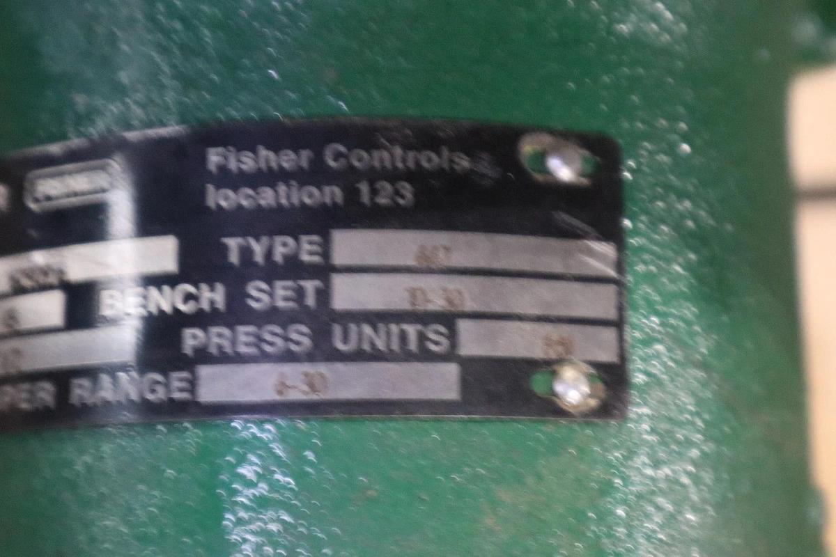 Used Fisher Control Valve With 667 Pneumatic Actuator