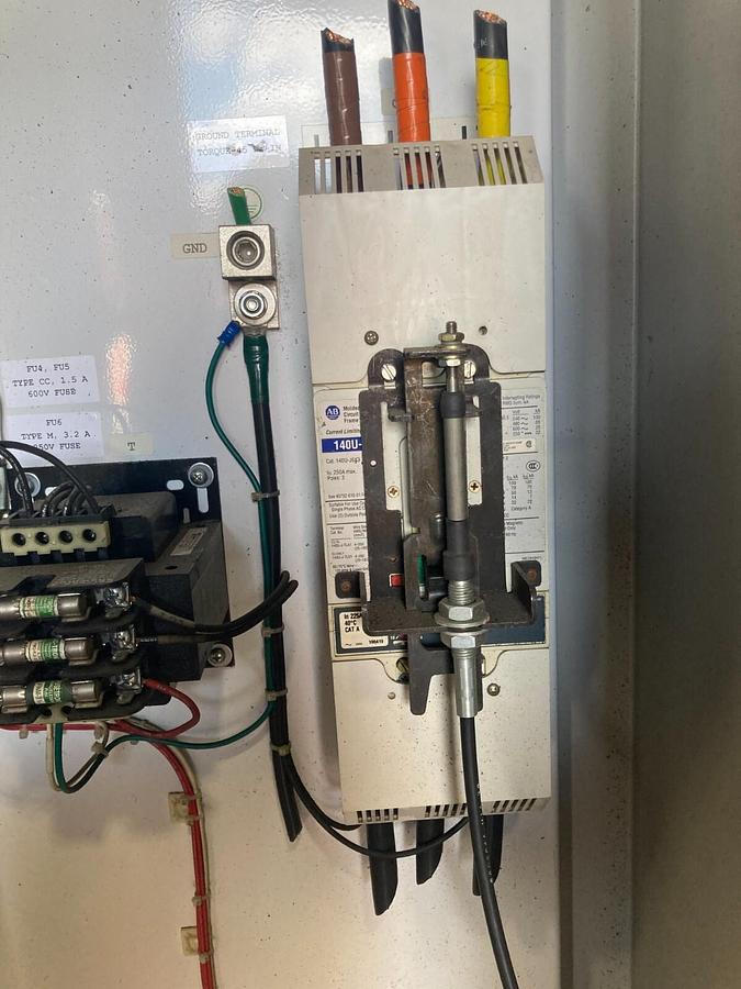 Used ELECTRICAL ENCLOSURE WITH 20BD156A0AYNANC0 Allen Bradley 125HP Powerflex 700