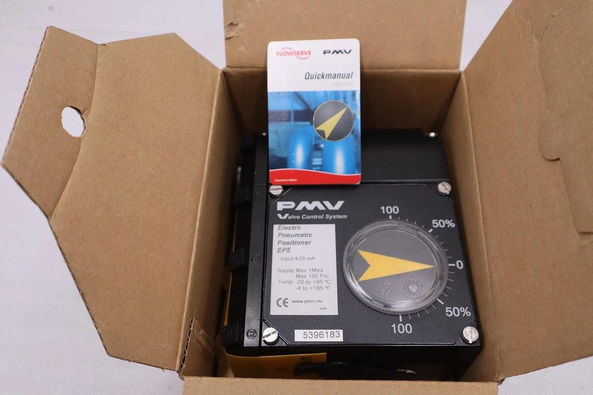 Used New Flowserve PMV EP5XX-HPNU-26K01-PV9DA-4Z Pneumatic Positioner 4-20mA 150PSI