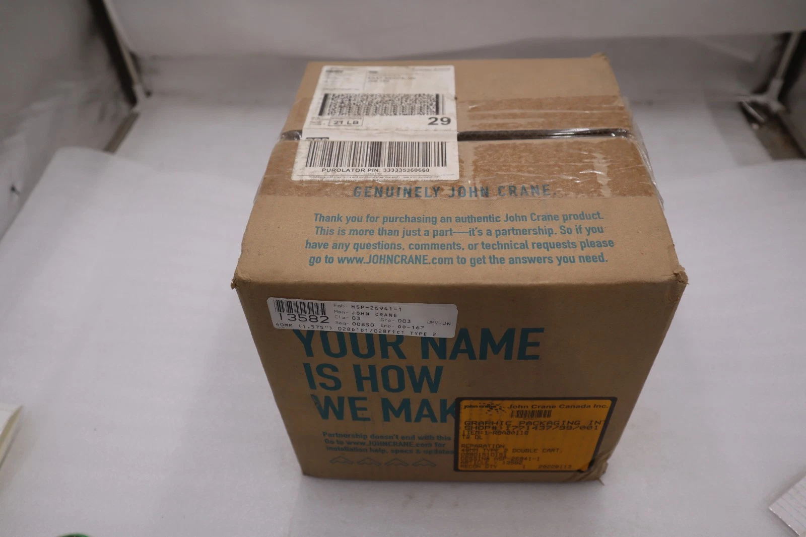 Used JOHN CRANE HSP-26941-1 40MM TYPE 2 DOUBLE CART - NEW - STOCK GF902
