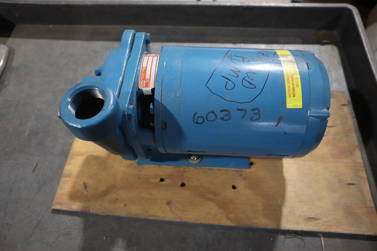 Used CIRCULATION BURKS G5 PUMP 33G5-1-1/4 230-440V 1/3 HP 3 PHASE - STOCK M-25CC
