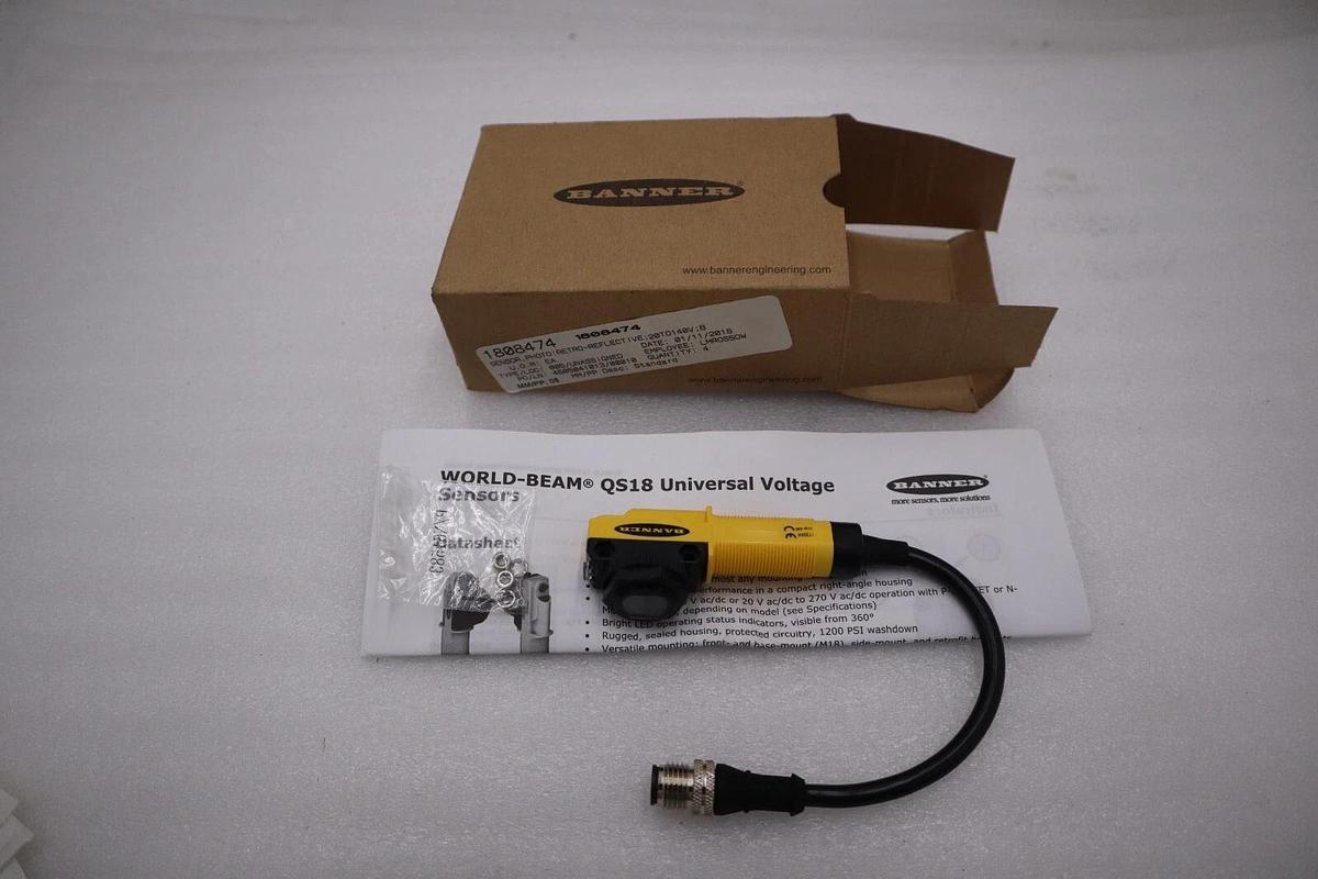 NEW Banner Engineering QS18APWLPQ2 Photoelectric Switch STOCK H661A