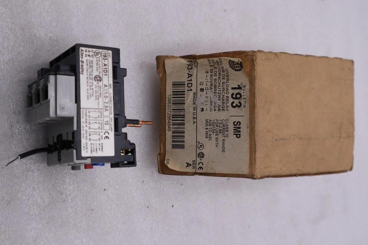 NEW OPEN BOX AB Allen-Bradley OVERLOAD RELAY 193-A1D1 STOCK K2094CC