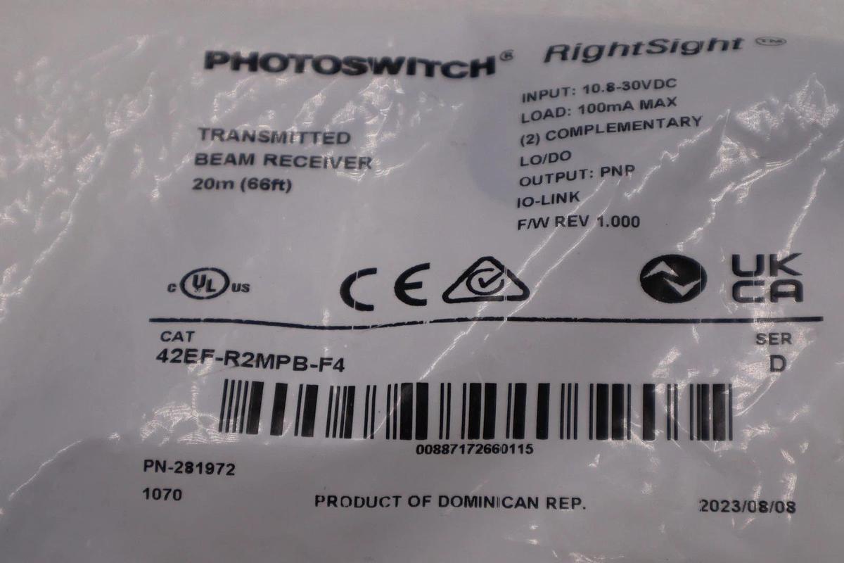 New 42EF-R2MPB-F4 Photoelectric Proximity Sensor Substitute STOCK H1330A