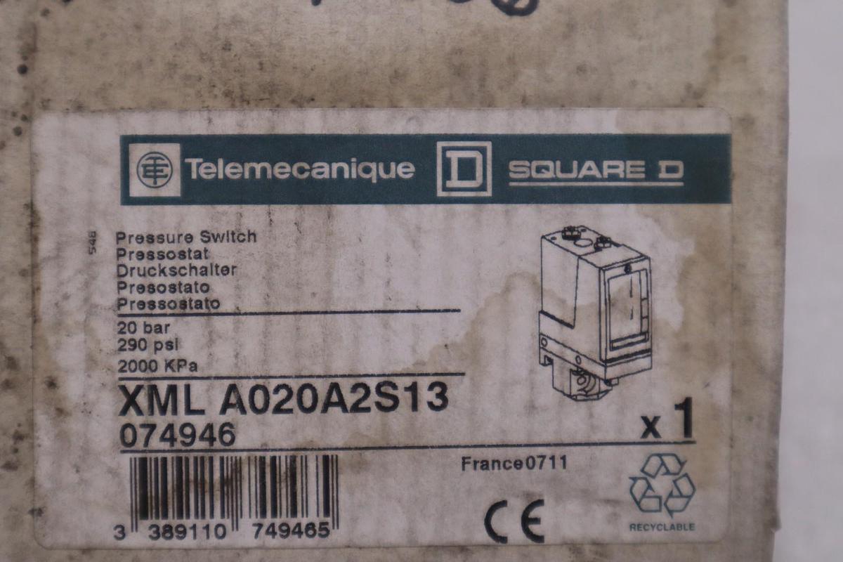Telemecanique XML A020A2S13 Pressure Switch - New Open Box - STOCK GF564A