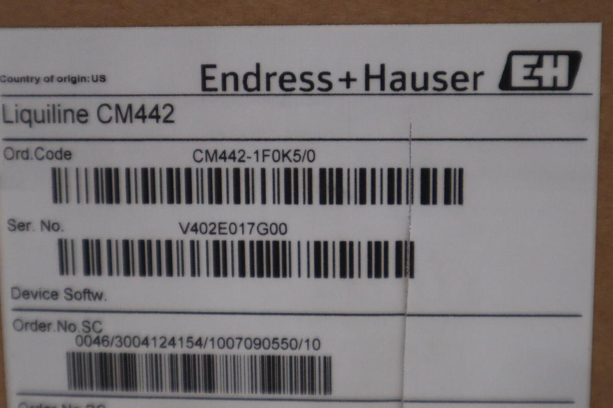 NEW IN BOX ENDRESS & HAUSER CM442-AAM2CEF011A+RS TRANSMITTER STOCK G94