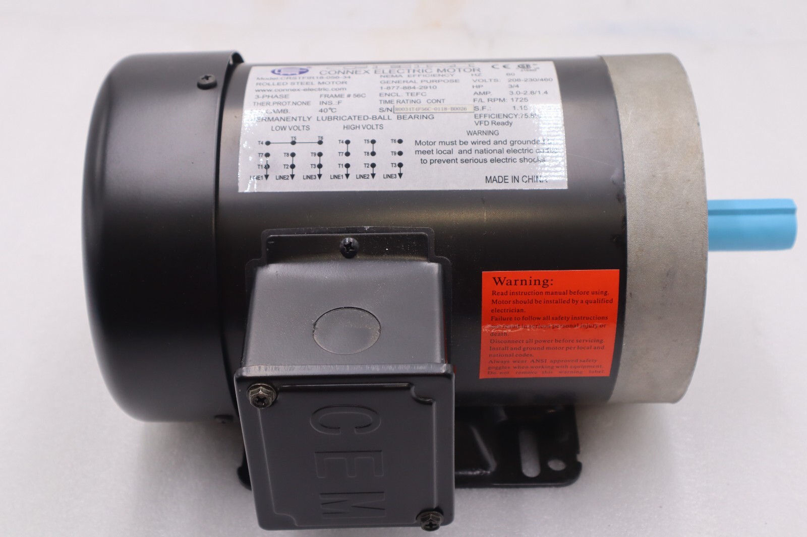 Used CONNEX ELECTRIC crstfir18-056-34 / crstfir18-056-34 (NEW) Stock 613-A