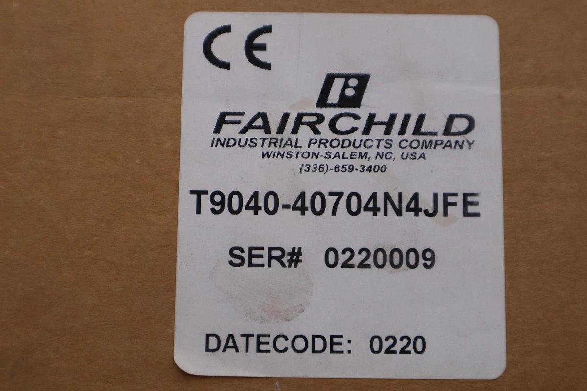 Used FAIRCHILD T9040-40704N4JFE E-P PRESSURE TRANSDUCER MODEL T9000 - STOCK GF895
