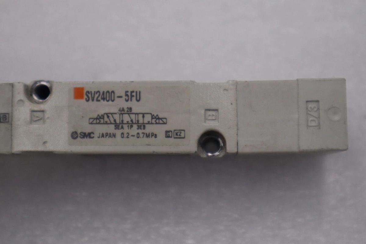 Used SMC SV2400-5FU 24 VDC Solenoid Pneumatic Valve SV24005FU STOCK L-533-C