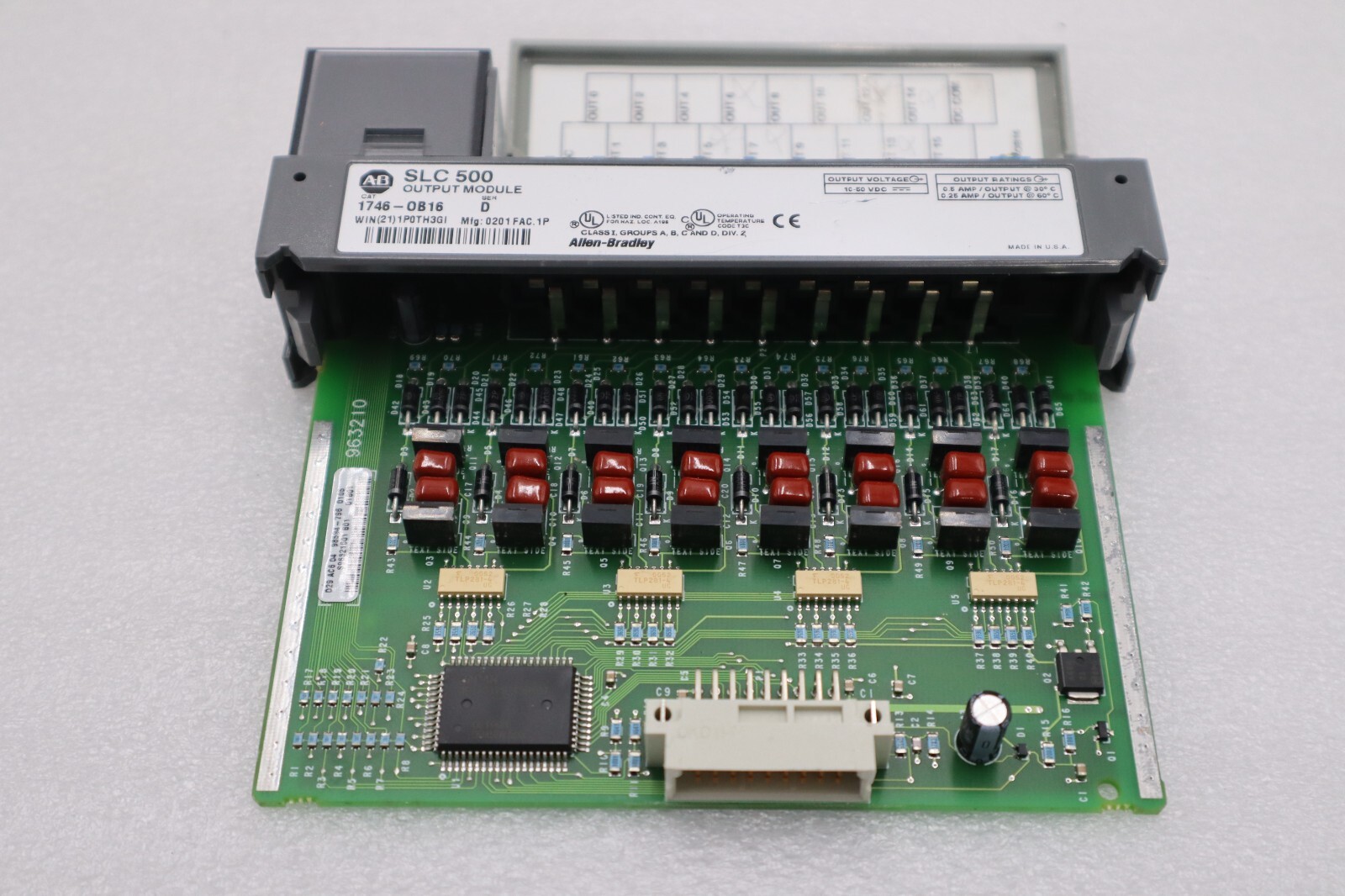 Used Allen Bradley 1746-OB16 Ser. D SLC 500 16-Point DC Output Module STOCK K-99-D
