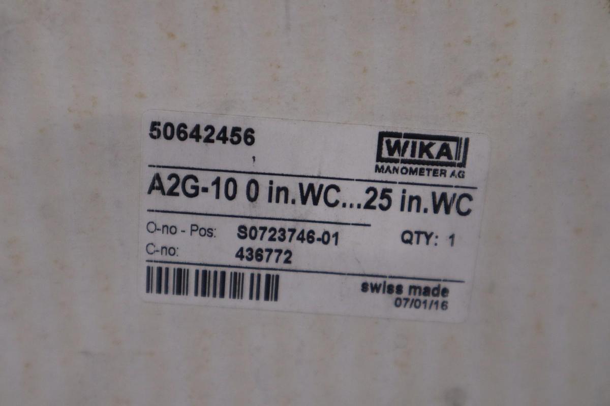 Used Wika Model A2G-10 Differential Low Pressure Gauge NEW OPEN BOX STK H154