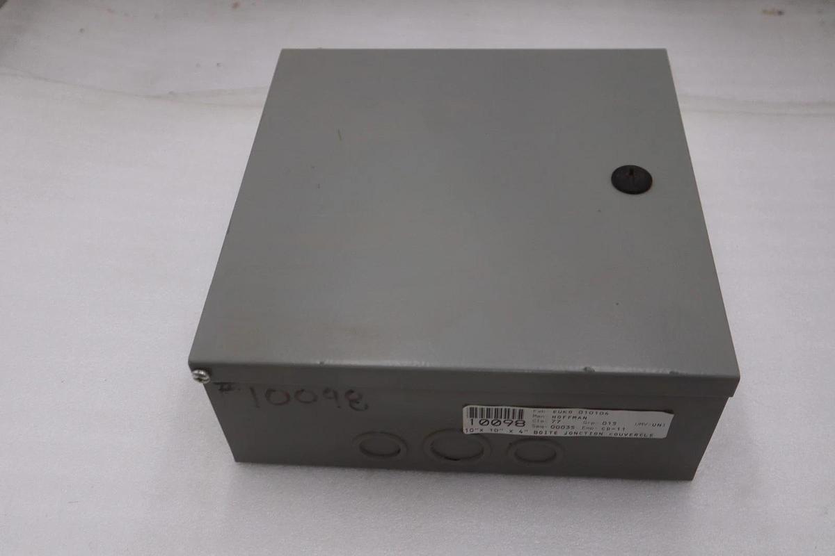 Hoffman 10N104 Nema Type 1 Enclosure 10" x 10" x 4" NEW OPEN BOX GF981