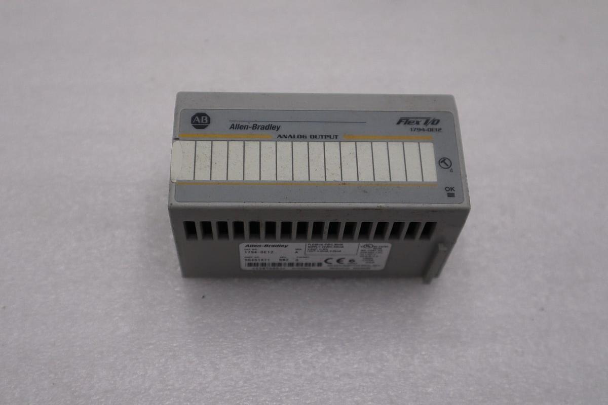 Used Allen Bradley 1794-0E12 SER A FLEX I/O ANALOG OUTPUT MODULE STOCK H132A