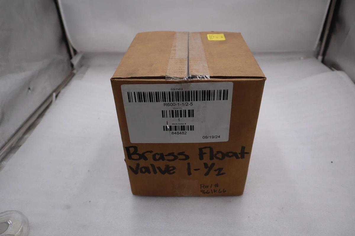 Used Control Devices Robert R600-1-1/2-5 Valves Assembly Brass STOCK 5212CC