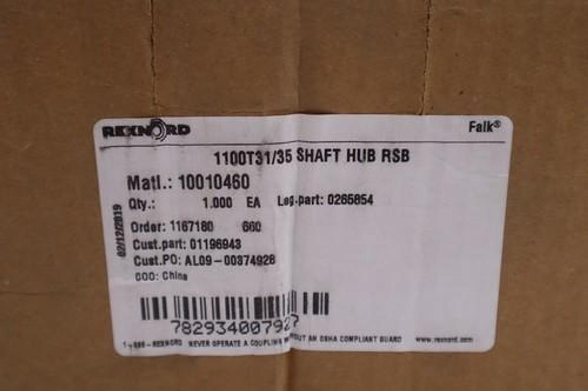 Used FALK 0265854 STEELFLEX 1100T31/35 SHAFT HUB RSB STOCK 3529