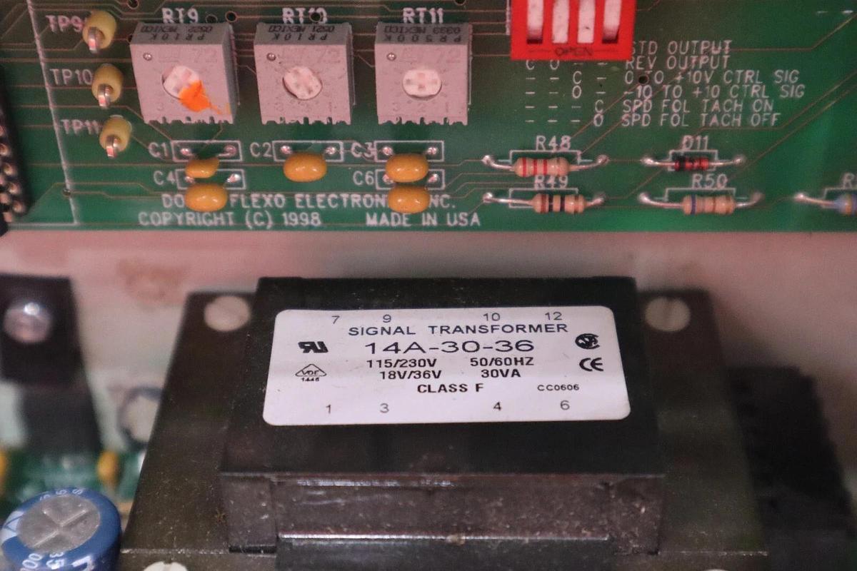 Used DOVER FLEXO WEBHANDLER 2 14A-30-36  TENSION CONTROLLER 115/230V STOCK #4128