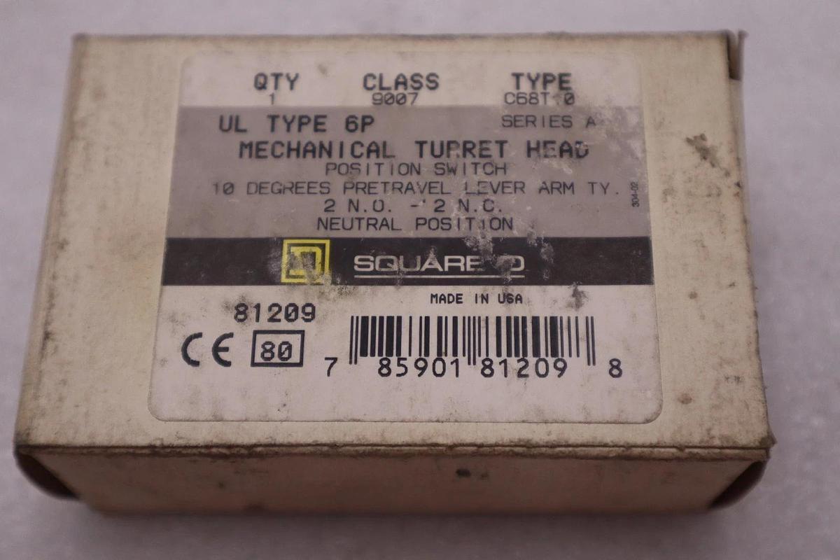 NEW OPEN BOX Square D 9007C68T10 Limit Switch STOCK GF738A