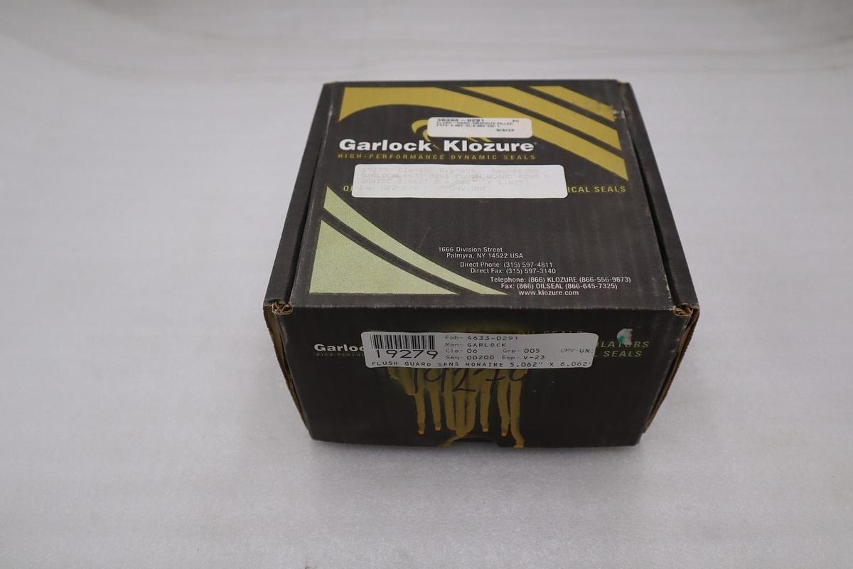 Used GARLOCK KLOZURE FLUSH GARD SEAL STOCK #4005B