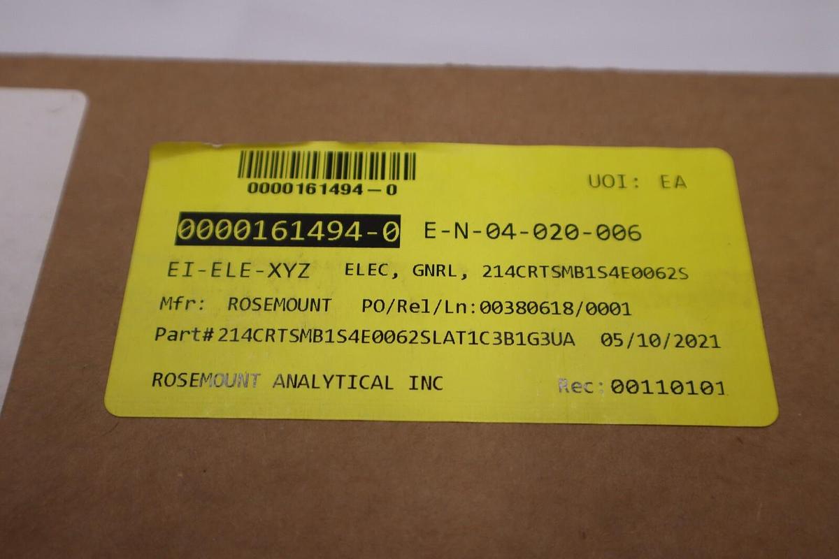 Rosemount 214C Temperature Sensor 214CRWSMB1S4E0152SLFAE030XW NEW STOCK G118