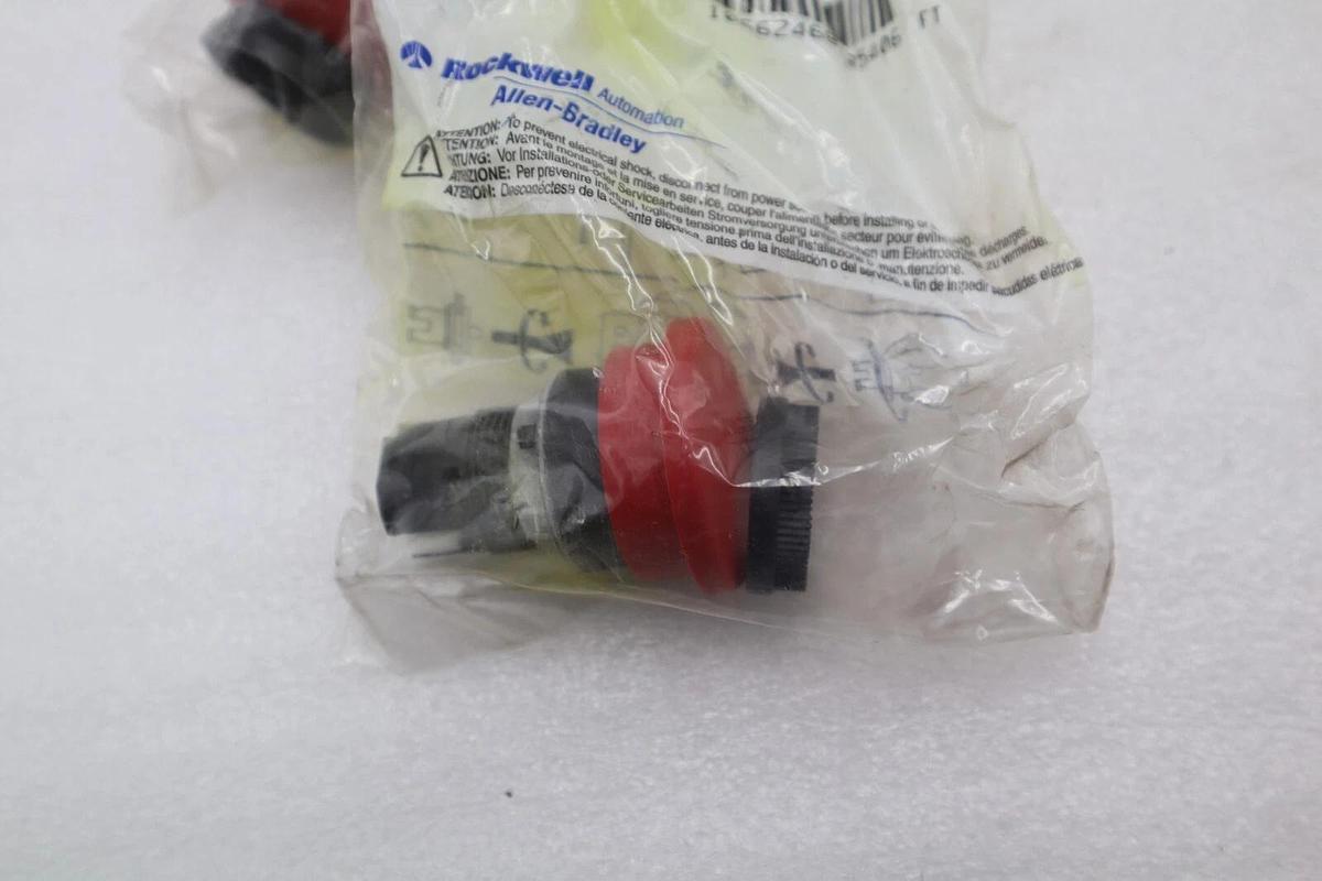 Allen Bradley 800EP-M4 SER A  Mushroom Push Button Red STOCK 3619