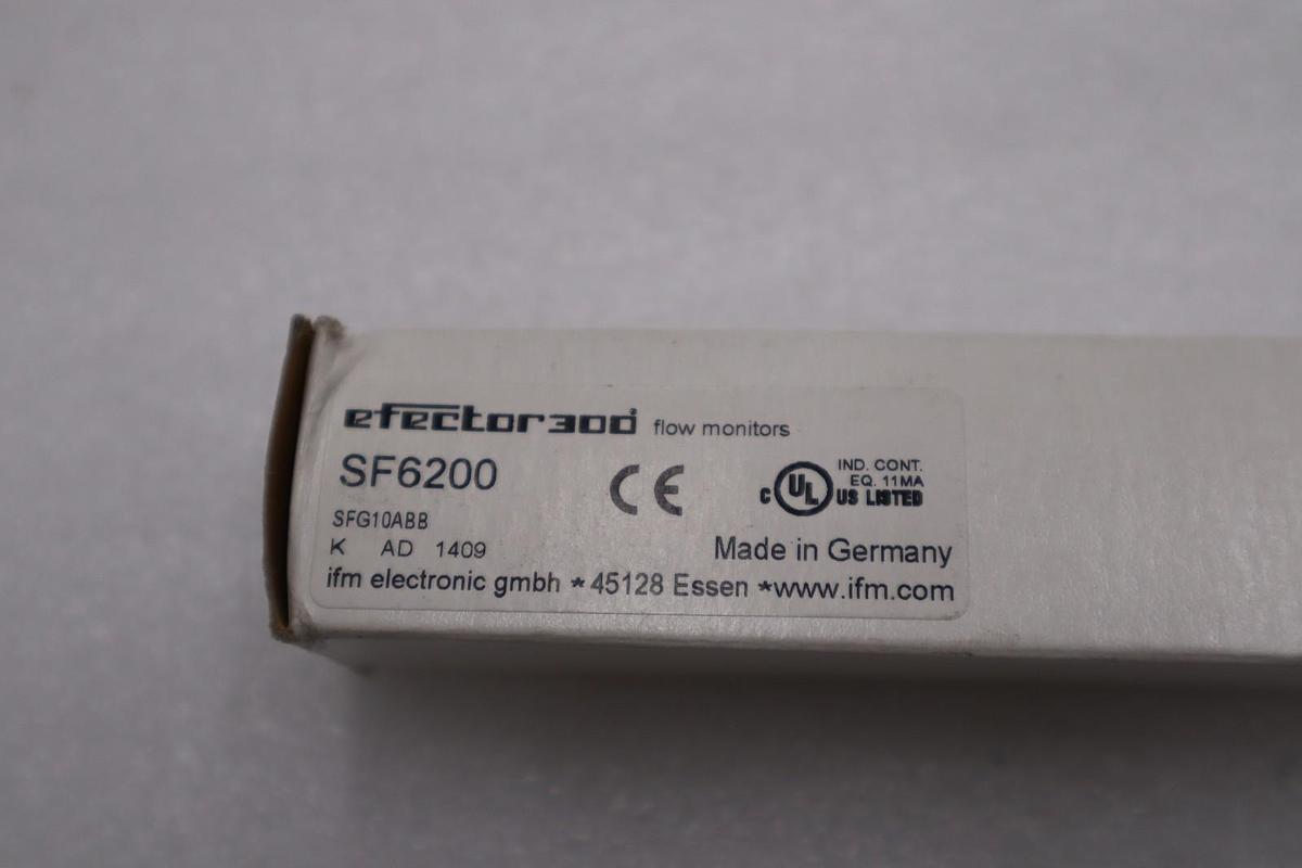 IFM EFECTOR SF6200 SFG10ABB FLOW SENSOR D10 PROCESS CONNECTION STOCK H1279A