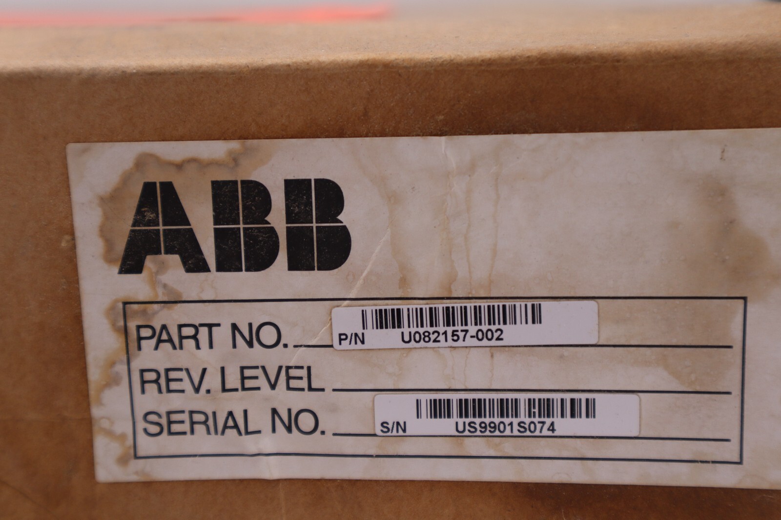 Used ABB u082157-002 HRVI PC Assy. Refurbished Stock 1250-A