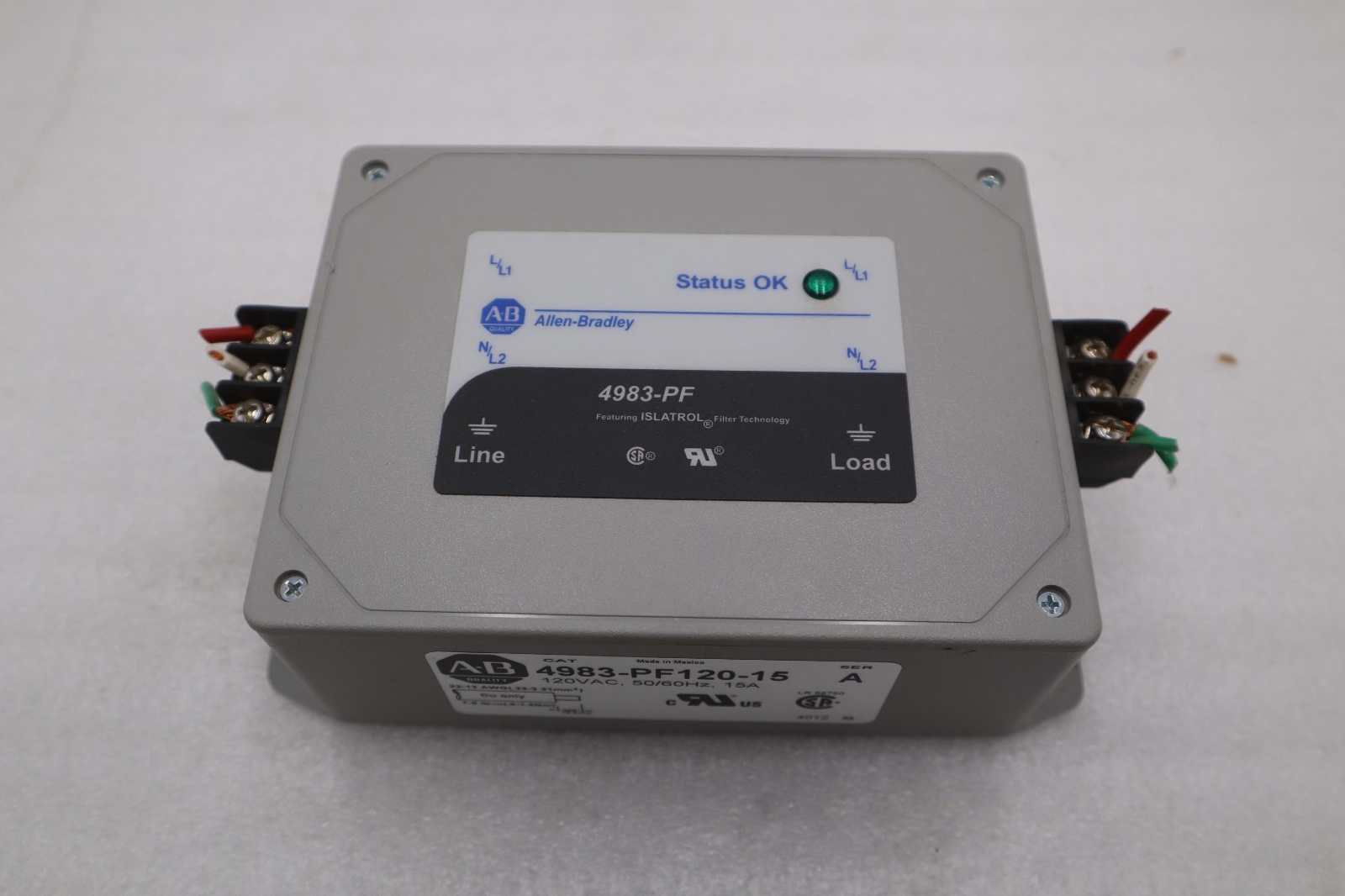Used Allen Bradley 4983-PF120-15 Series A Surge Arrestor Filter AB STOCK GF657