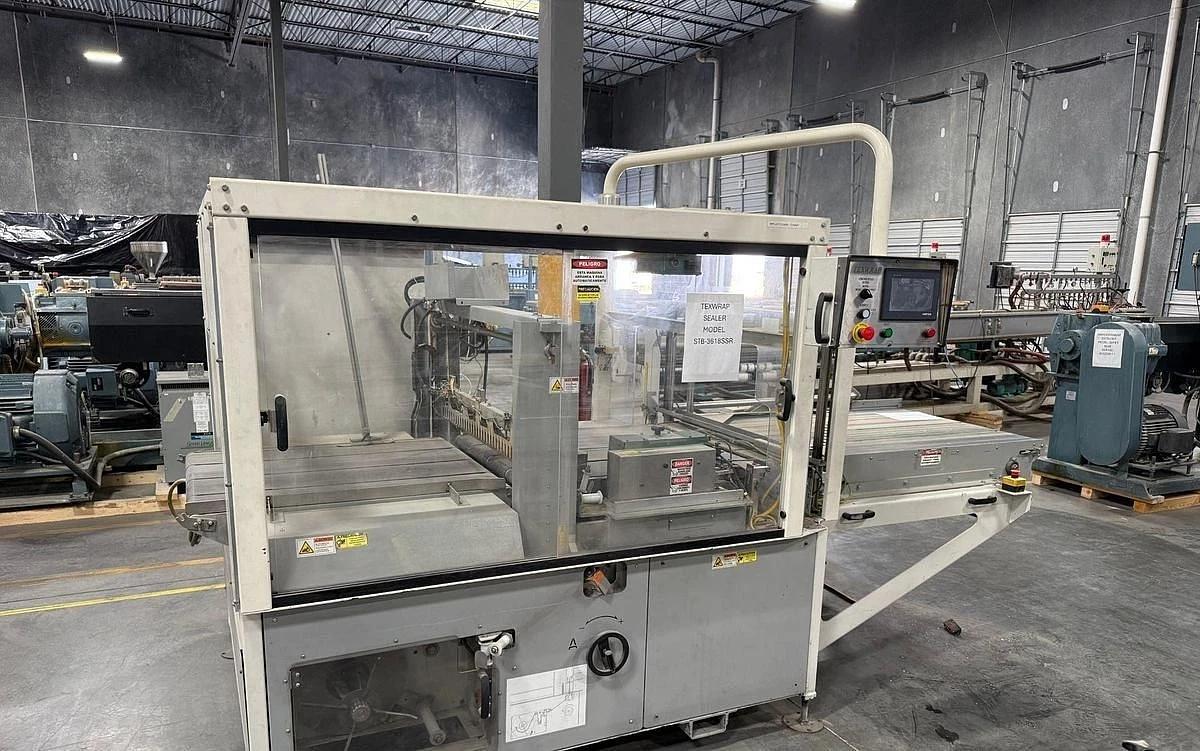Used 36" TEXWRAP MODEL STB-3618SSR SIDE SEAL AND STB-1348 HEAT TUNNEL SYSTEM 2018