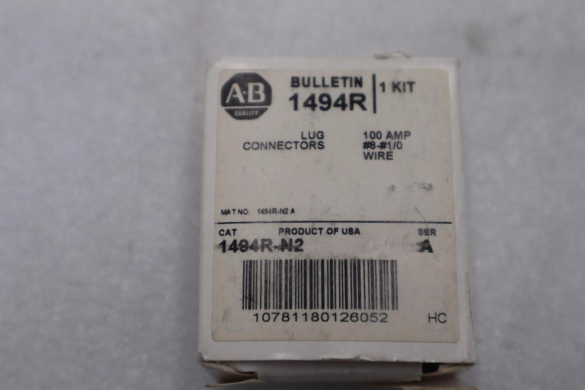 Allen-Bradley 1494R-N2 Lug Connectors STOCK K-3412
