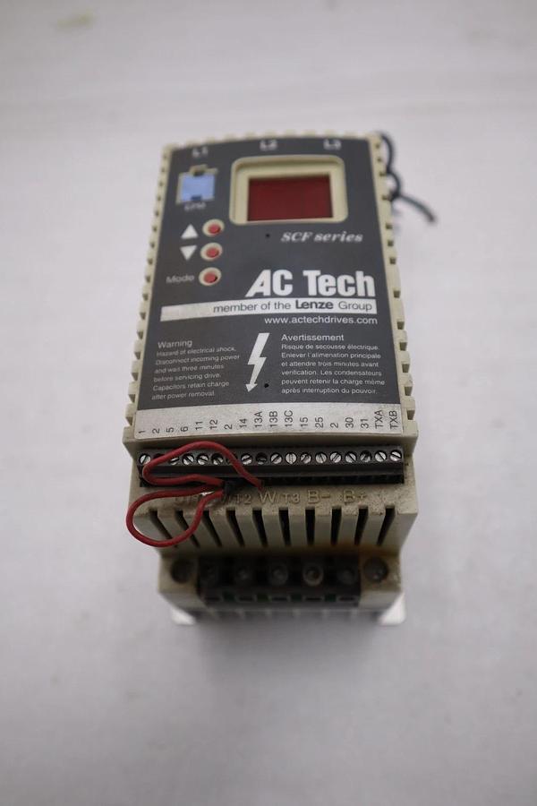 Used AC Tech SCF Series AC Drive SF410 1HP 3Ph STOCK GF132