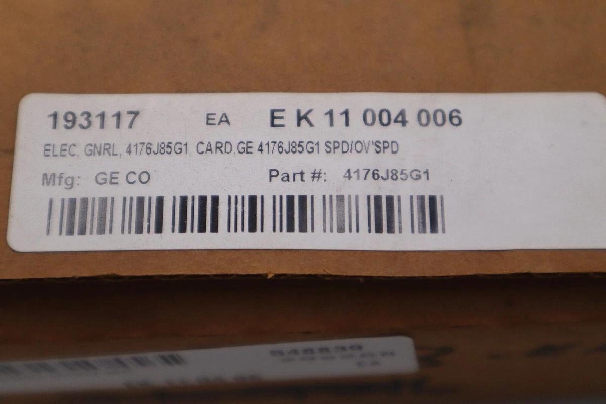 Used NEW GENERAL ELECTRIC 4176J85-G1 SP/OV SP/0 SP BOARD STOCK G522