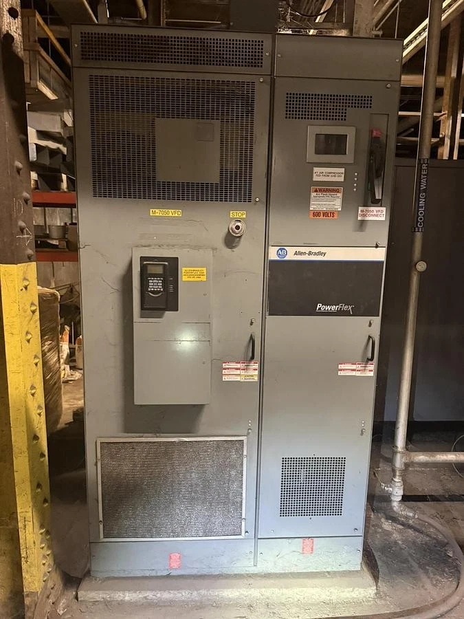 Used 215 HP ATLAS COPCO GA160W AIR COMPRESSOR WITH ALLEN BRADLEY VFD