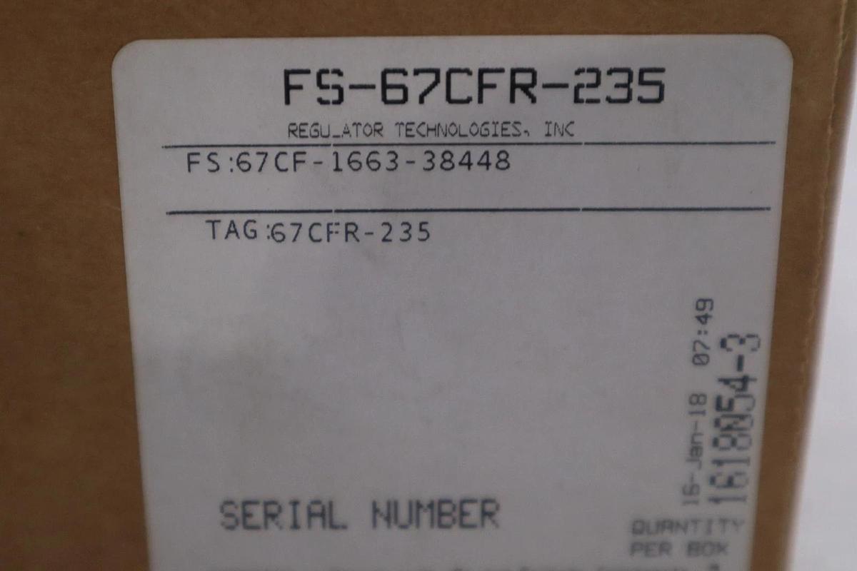 Used FISHER FS-67CFR-235 FILTER REGULATOR SPG RANGE 0-35PSI MAX 250PSI STOCK GF-754