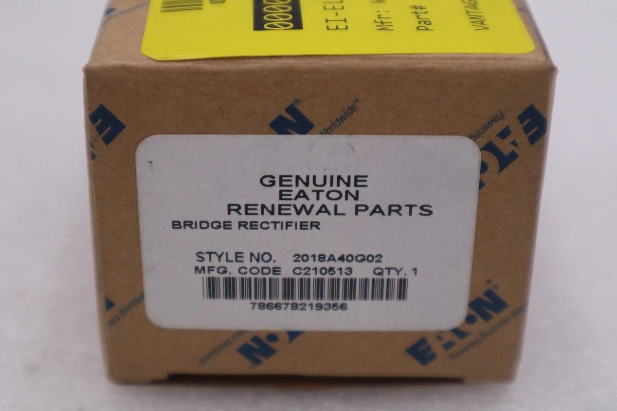 Used EATON 2018A40G02 125VAC RECTIFIER BRIDGE NEW WITH BOX STOCK G905A