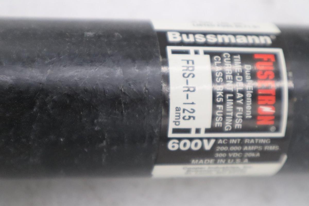 Used LOT OF 2 - NEW OPEN BOX Bussmann Fusetron FRS-R-125 Fuse STK GF403A
