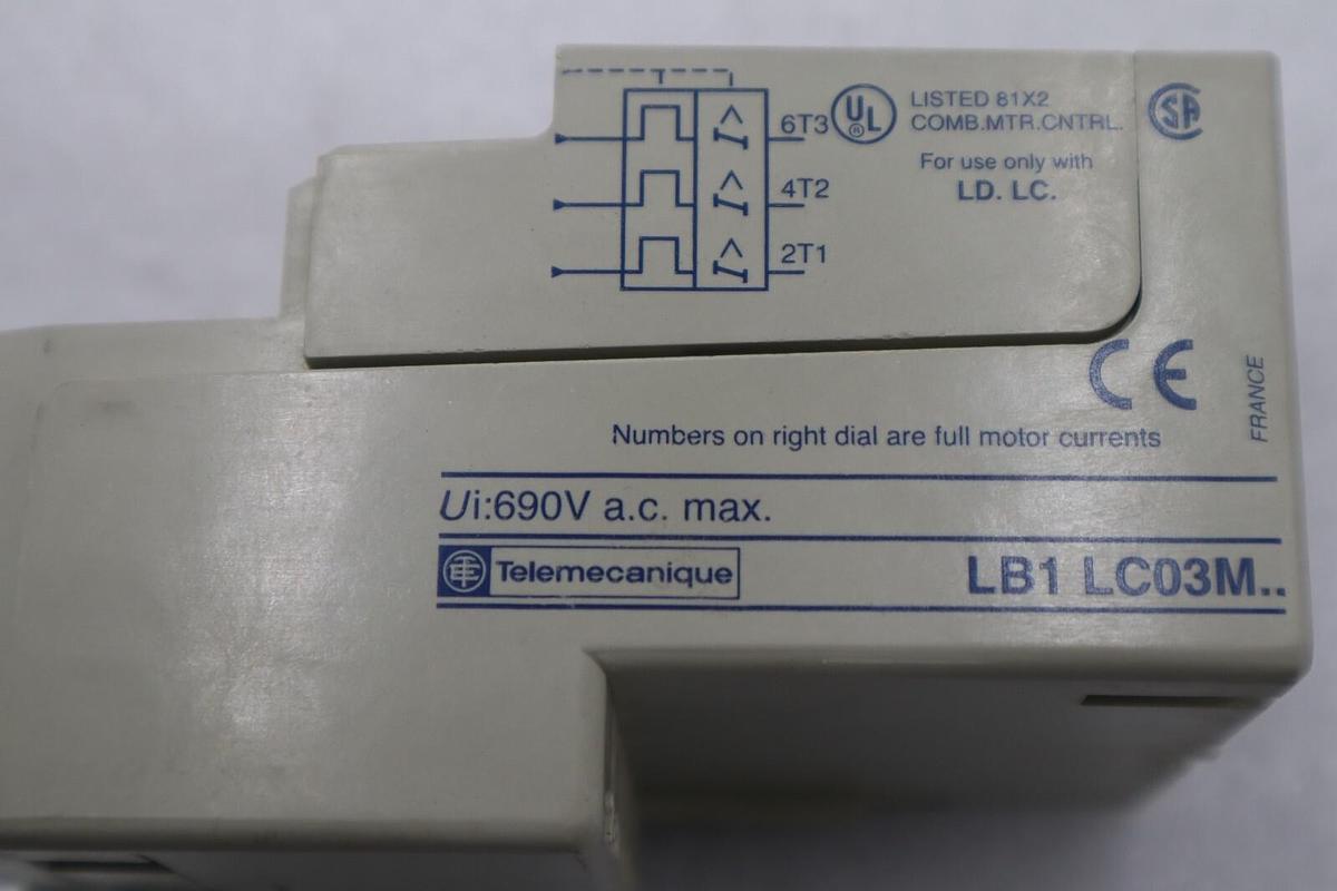 Used Telemecanique LB1 LC03M07 Protection Overload Module NEW OPEN BOX STOCK L-447-C